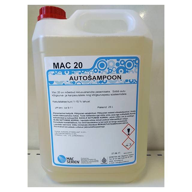 Autošampoon MAC 20 - Pesumati