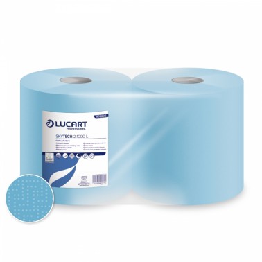 Lucart Skytech 2.1000 L, blue paper towel roll - Pesumati