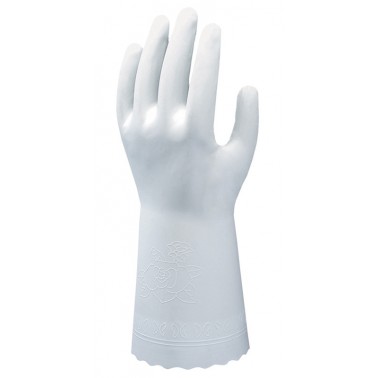 SHOWA majapidamiskinnas PVC, valge 1paar/pk, S-L - Pesumati