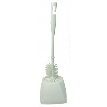Toilet brush set HT Max with rim cleaner, white - Pesumati