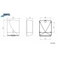 Jofel "Futura" Z-fold towel dispenser 343x263x140mm, grey - Pesumati