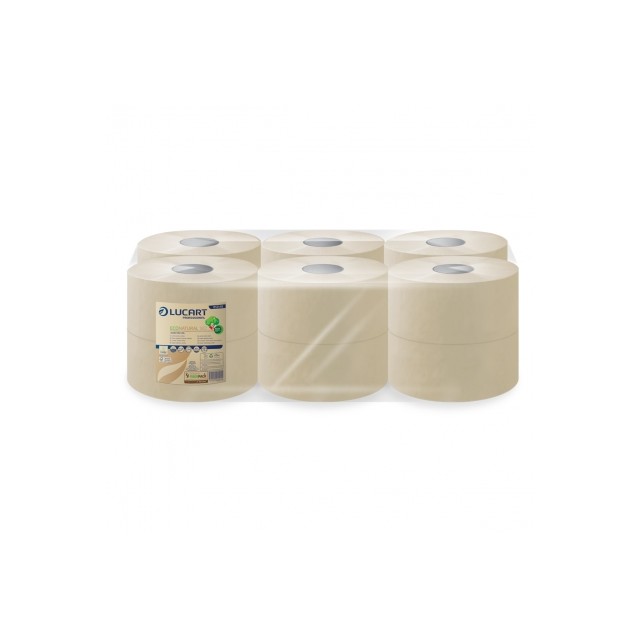 Tualettpaber Mini Jumbo Lucart EcoNatural 180, 2-kihiline | Pesumati