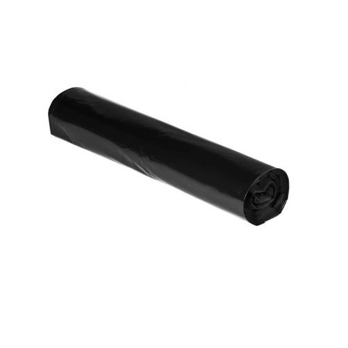 Prügikotid, 9L, LD, 17+(2x8)x40,5cm, 25mic, must, rullis 50tk
