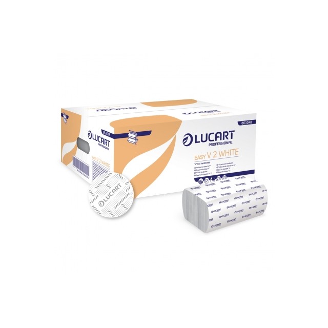 Lehträtik Lucart Easy V 2 White, 190 lehte, 2-kihiline, V-volt | Pesumati