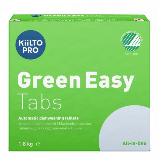 Kiilto Green Easy Tab nõudepesumasina tabletid 100tk/pk 1,8kg