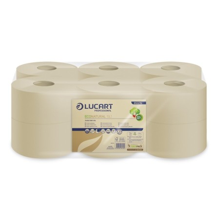 Tualettpaber Lucart Econatural 19J, 160 m, 696 lehte | Pesumati