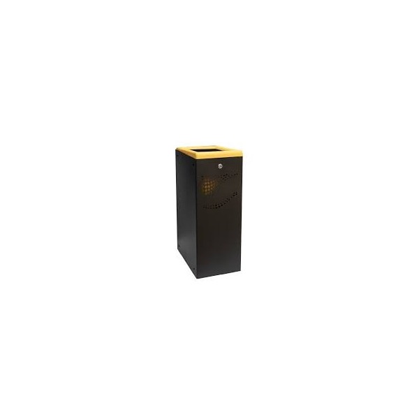 Prügikonteiner metallist, kollane,(pakend) ,40L , Jofel