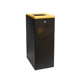 Prügikonteiner metallist, kollane,(pakend) ,40L , Jofel