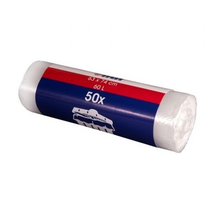 Prügikotid 630 x 740 mm, 60-liitrised, 50 tk/rullis | Pesumati