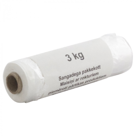Kilekott HDPE sangaga, läbipaistev 3 kg, 250 tk/rullis, 10 rulli/kastis| Pesumati