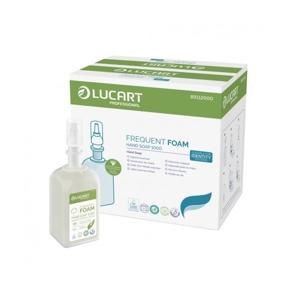 Kätepesuvaht Lucart Frequent Foam, 1000 ml täitepudel | Pesumati Kätepesuvaht Lucart Frequent Foam, 1000 ml täitepudel | Pesumati