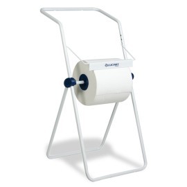 Põrandahoidik rullpaberile Lucart, prügikotihoidjaga, 900 x 500 x 470 mm, valge | Pesumati