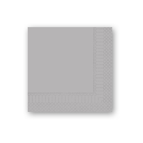 Salvrätikud 2P 33x33 Hõbe 20tk/pk - Pesumati
