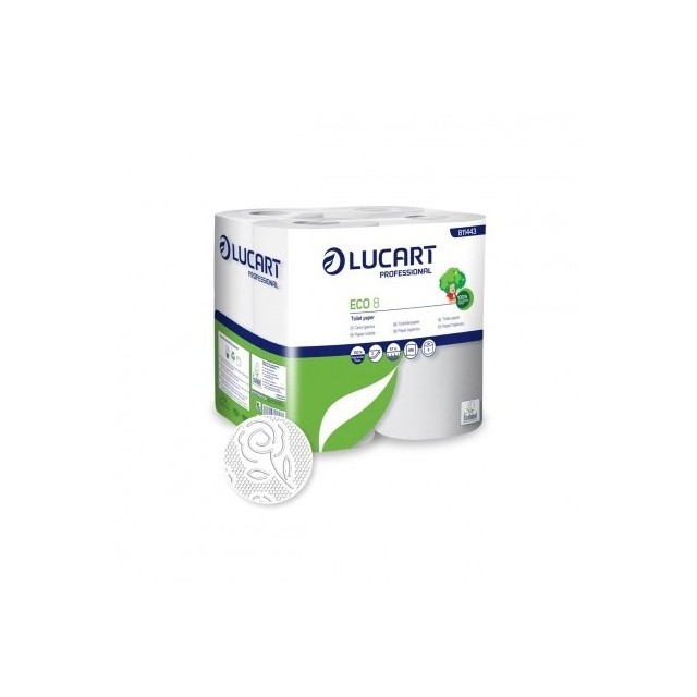 Toilet paper Econat 3 ply 4 rolls Lucart